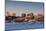 USA, Maine, skyline from South Portland at dawn-Walter Bibikow-Mounted Photographic Print