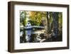 USA, Maine, Somesville. White House and Curved Bridge over a Pond-Bill Bachmann-Framed Photographic Print