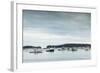 USA, Maine, Stonington. Stonington Harbor during autumn.-Walter Bibikow-Framed Photographic Print