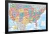 USA Map 2023-Trends International-Framed Poster