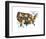 USA Map-Katelyn Lynch-Framed Art Print