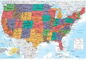 Maps Of The United States Posters Prints Paintings Wall Art