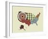 USA Map-Lanre Adefioye-Framed Giclee Print