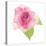 USA, Maryland, Bethesda, Pink Rose, Digitally Altered-Hollice Looney-Stretched Canvas