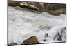 USA, Maryland, Great Falls, Potomac River and Kayaker-Hollice Looney-Mounted Photographic Print