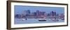 USA, Massachusetts, Boston, City Skyline and Boats Moored in the Harbour-Gavin Hellier-Framed Photographic Print