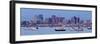 USA, Massachusetts, Boston, City Skyline and Boats Moored in the Harbour-Gavin Hellier-Framed Photographic Print