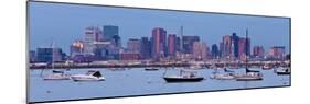 USA, Massachusetts, Boston, City Skyline and Boats Moored in the Harbour-Gavin Hellier-Mounted Photographic Print