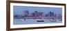 USA, Massachusetts, Boston, City Skyline and Boats Moored in the Harbour-Gavin Hellier-Framed Photographic Print