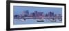 USA, Massachusetts, Boston, City Skyline and Boats Moored in the Harbour-Gavin Hellier-Framed Photographic Print