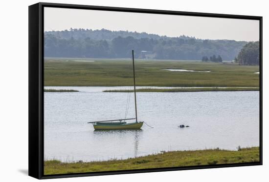 USA, Massachusetts, Cape Ann, Essex. Village of Conomo Point.-Walter Bibikow-Framed Stretched Canvas