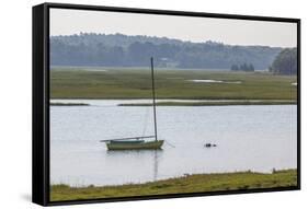 USA, Massachusetts, Cape Ann, Essex. Village of Conomo Point.-Walter Bibikow-Framed Stretched Canvas