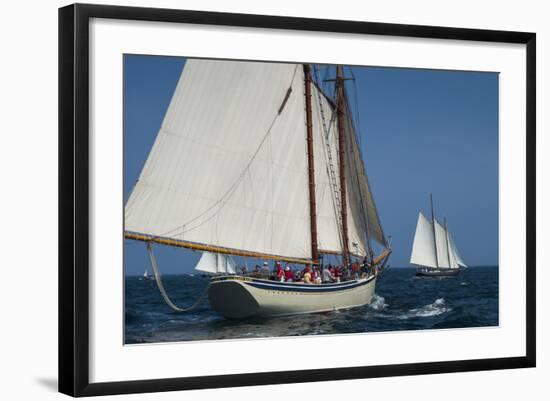 USA, Massachusetts, Cape Ann, Gloucester, America's Oldest Seaport, Annual Schooner Festival-Walter Bibikow-Framed Photographic Print