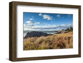 USA, Massachusetts, Cape Ann, Gloucester. Annisquam Lighthouse during autumn.-Walter Bibikow-Framed Photographic Print