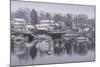 USA, Massachusetts, Cape Ann, Gloucester, Annisquam, Lobster Cove, early winter-Walter Bibikow-Mounted Photographic Print