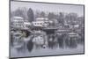 USA, Massachusetts, Cape Ann, Gloucester, Annisquam, Lobster Cove, early winter-Walter Bibikow-Mounted Photographic Print