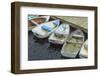 USA, Massachusetts, Cape Ann, Gloucester. Boats in Annisquam Harbor-Walter Bibikow-Framed Photographic Print