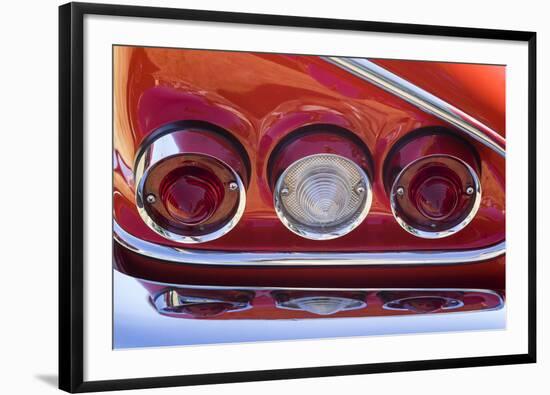 USA, Massachusetts, Cape Ann, Gloucester, detail of classic cars-Walter Bibikow-Framed Photographic Print