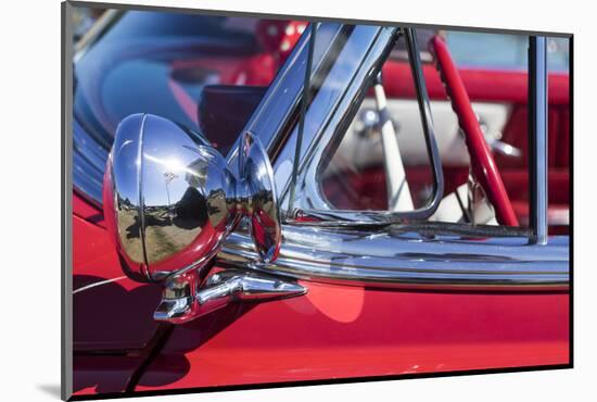 USA, Massachusetts, Cape Ann, Gloucester, detail of classic cars-Walter Bibikow-Mounted Photographic Print