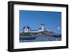 USA, Massachusetts, Cape Ann, Gloucester, Eastern Point LIghthouse with moonrise-Walter Bibikw-Framed Photographic Print