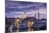 USA, Massachusetts, Cape Ann, Gloucester. Gloucester City Hall at dawn.-Walter Bibikow-Mounted Photographic Print