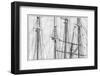 USA, Massachusetts, Cape Ann, Gloucester. Gloucester Schooner Festival, schooner masts.-Walter Bibikow-Framed Photographic Print