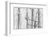 USA, Massachusetts, Cape Ann, Gloucester. Gloucester Schooner Festival, schooner masts.-Walter Bibikow-Framed Photographic Print