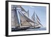 USA, Massachusetts, Cape Ann, Gloucester. Gloucester Schooner Festival, schooner parade of sail.-Walter Bibikow-Framed Photographic Print