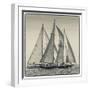 USA, Massachusetts, Cape Ann, Gloucester. Gloucester Schooner Festival, schooner parade of sail.-Walter Bibikow-Framed Photographic Print