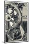 USA, Massachusetts, Cape Ann, Gloucester, schooner marine compass and ship's wheel-Walter Bibikow-Mounted Photographic Print