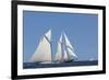 USA, Massachusetts, Cape Ann, Gloucester, schooner sailing ships-Walter Bibikow-Framed Premium Photographic Print