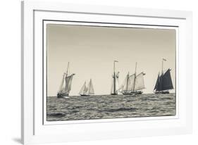 USA, Massachusetts, Cape Ann, Gloucester, schooner sailing ships-Walter Bibikow-Framed Photographic Print