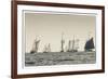 USA, Massachusetts, Cape Ann, Gloucester, schooner sailing ships-Walter Bibikow-Framed Premium Photographic Print