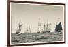 USA, Massachusetts, Cape Ann, Gloucester, schooner sailing ships-Walter Bibikow-Framed Photographic Print