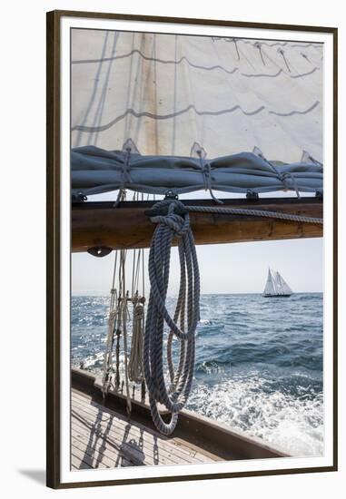 USA, Massachusetts, Cape Ann, Gloucester, schooner sailing ships-Walter Bibikow-Framed Premium Photographic Print