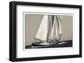 USA, Massachusetts, Cape Ann, Gloucester, schooner sailing ships-Walter Bibikow-Framed Photographic Print