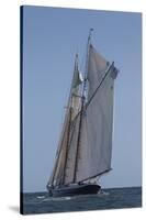 USA, Massachusetts, Cape Ann, Gloucester, schooner sailing ships-Walter Bibikow-Stretched Canvas