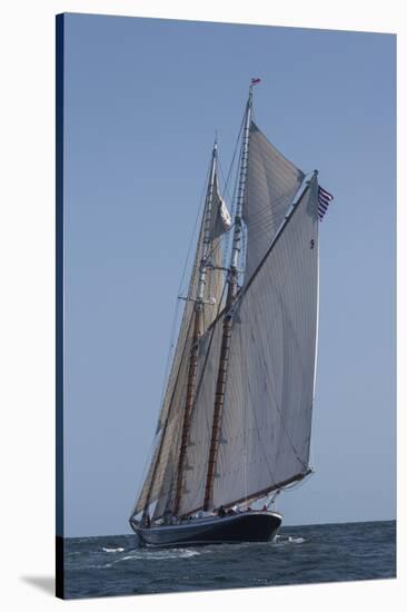 USA, Massachusetts, Cape Ann, Gloucester, schooner sailing ships-Walter Bibikow-Stretched Canvas