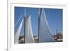 USA, Massachusetts, Cape Ann, Gloucester, schooner sails-Walter Bibikow-Framed Premium Photographic Print
