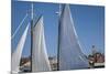 USA, Massachusetts, Cape Ann, Gloucester, schooner sails-Walter Bibikow-Mounted Premium Photographic Print