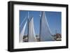 USA, Massachusetts, Cape Ann, Gloucester, schooner sails-Walter Bibikow-Framed Photographic Print