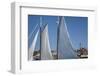 USA, Massachusetts, Cape Ann, Gloucester, schooner sails-Walter Bibikow-Framed Photographic Print