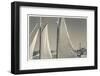 USA, Massachusetts, Cape Ann, Gloucester, schooner sails-Walter Bibikow-Framed Photographic Print