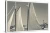 USA, Massachusetts, Cape Ann, Gloucester, schooner sails-Walter Bibikow-Stretched Canvas