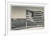 USA, Massachusetts, Cape Ann, Gloucester, schooner US flag-Walter Bibikow-Framed Photographic Print