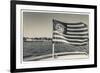 USA, Massachusetts, Cape Ann, Gloucester, schooner US flag-Walter Bibikow-Framed Premium Photographic Print