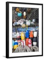 USA, Massachusetts, Cape Ann, Rockport, Lobster Buoys-Walter Bibikow-Framed Photographic Print