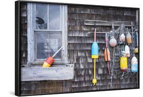 USA, Massachusetts, Cape Ann, Rockport, Lobster Buoys-Walter Bibikow-Framed Photographic Print