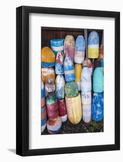 USA, Massachusetts, Cape Ann, Rockport, Lobster Buoys-Walter Bibikow-Framed Photographic Print