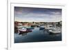 USA, Massachusetts, Cape Ann, Rockport, Rockport Harbor at dusk-Walter Bibikow-Framed Premium Photographic Print